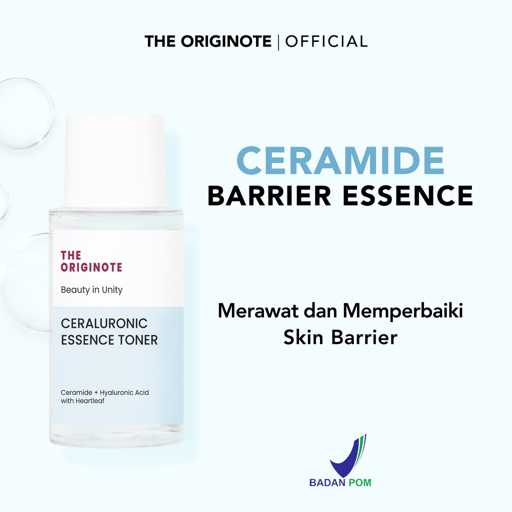 The Originote Ceraluronic Essence Toner 80ml / TONER PELEMBAB DAN MENJAGA SKIN BARRIER ORIGINOTE - BPOM