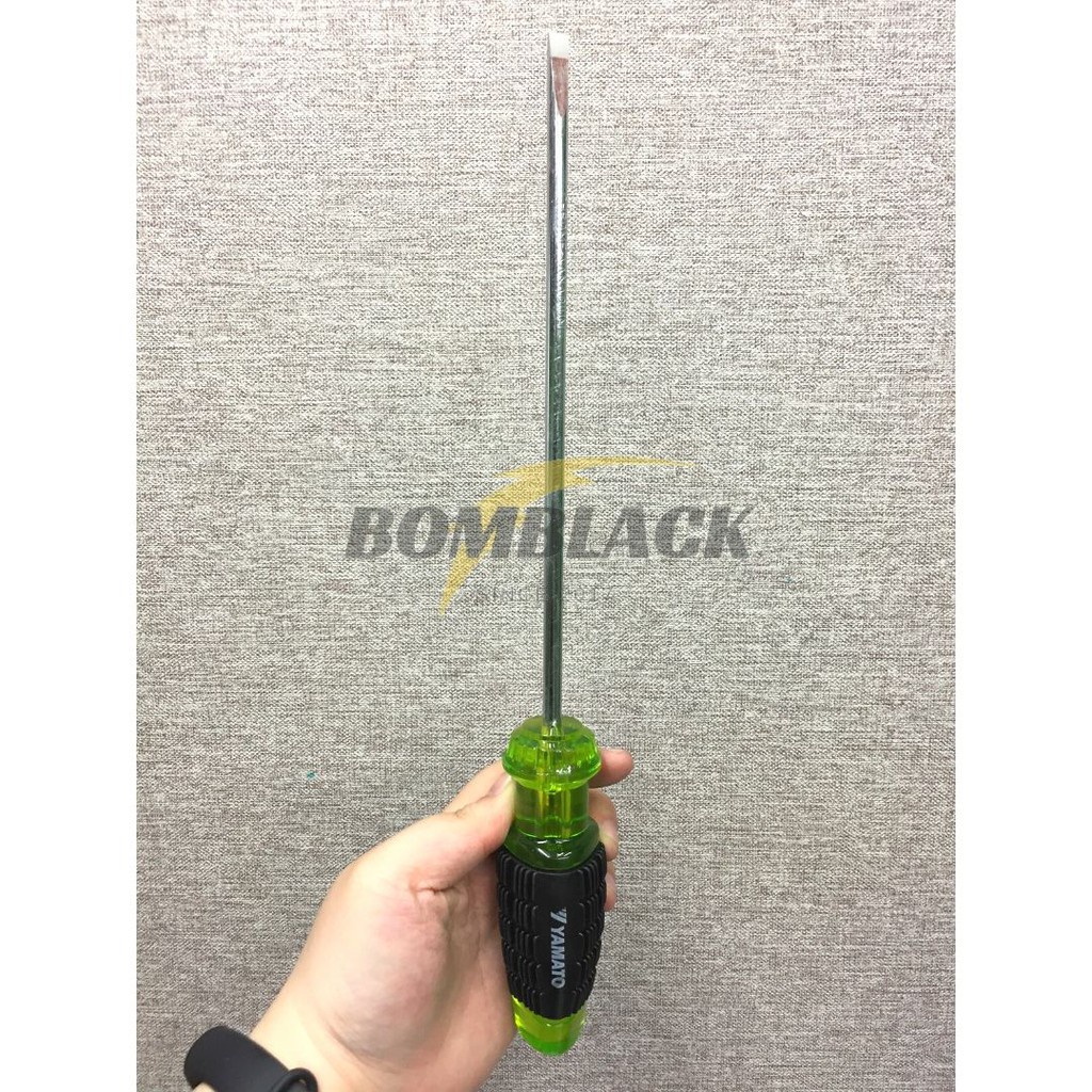 Obeng Minus 8 inch 6mm 20cm Gagang Karet Panjang YAMATO