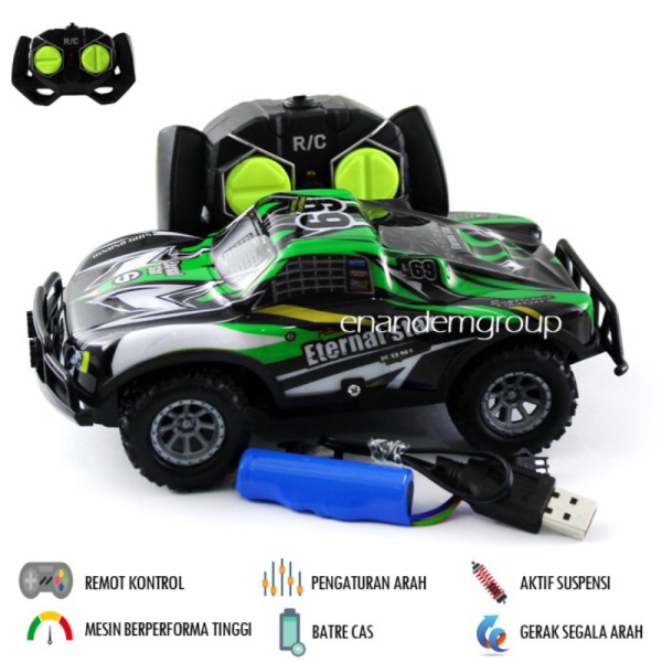 

Unik Mainan Mobil Remot Kontrol Rc Offroad Climbing Car Wild - Hijau Diskon