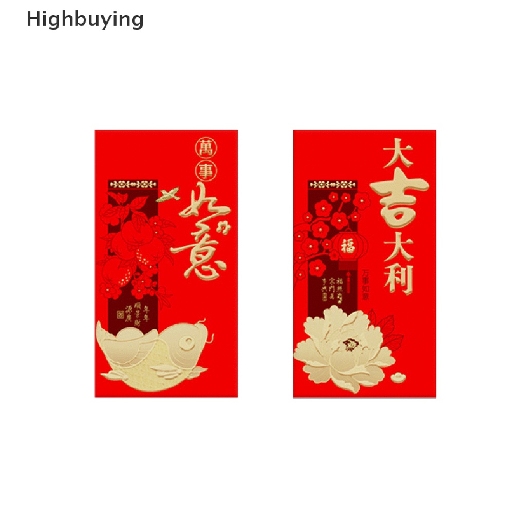 Hbid 6Pcs 2022tahun Harimau Tiga Dimensi New Year Creative New Year Red Packet Glory