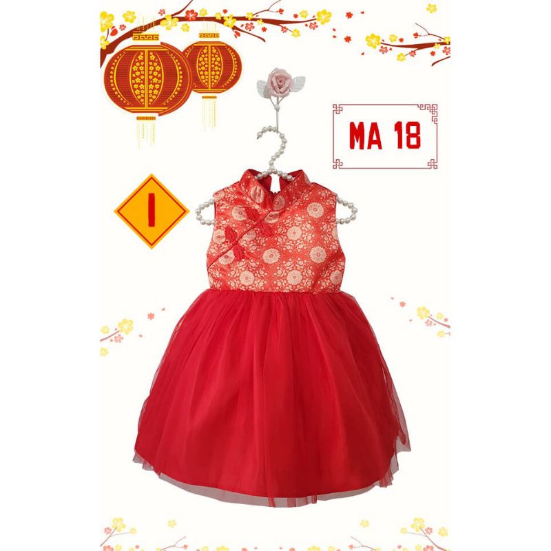 CNY 22 DRESSIMLEK ANAK CHEONGSAM ANAK