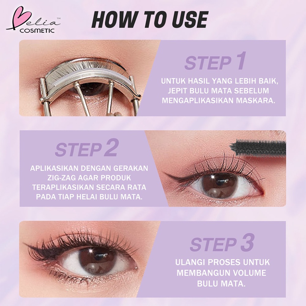 ❤ BELIA ❤ BNB barenbliss Korean Roll To Volume Mascara | Long Lasting Waterproof Smudgeproof | BPOM