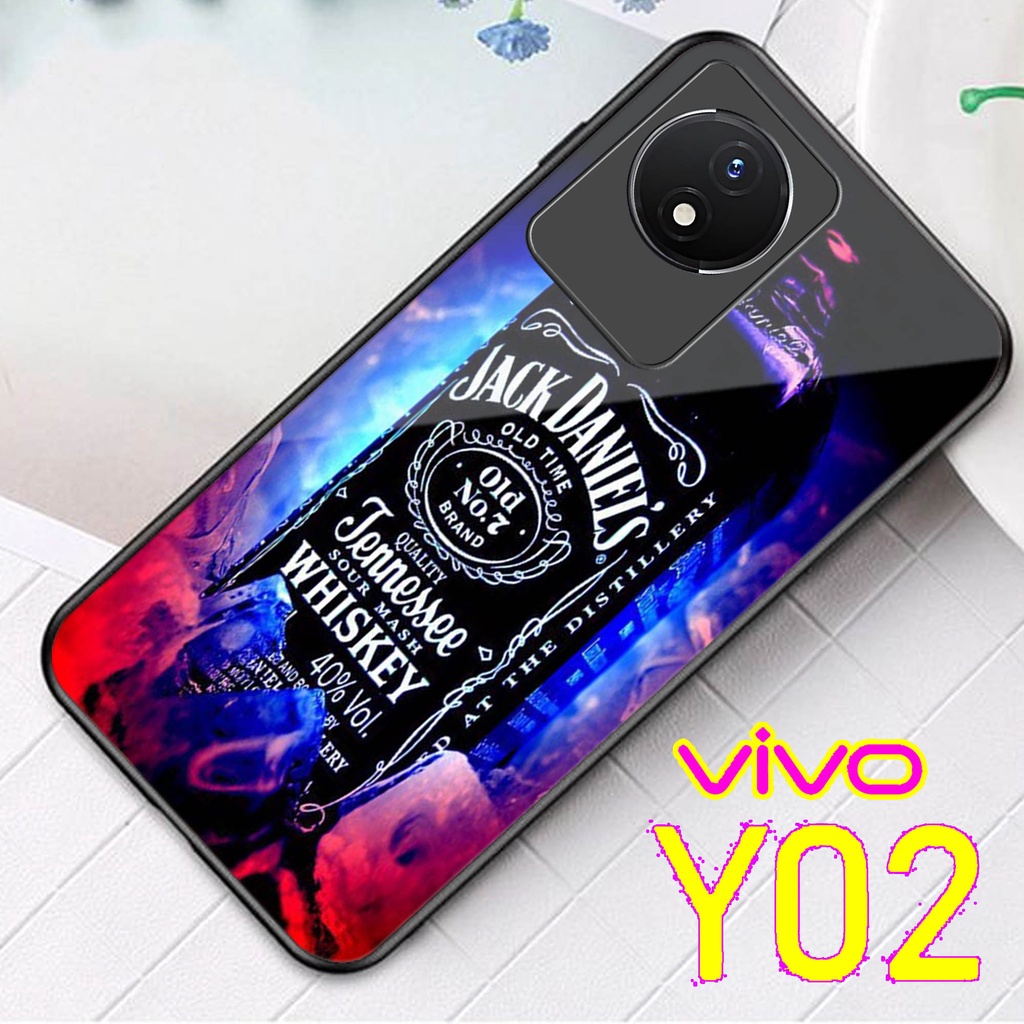 {H08} Softcase Kaca VIVO Y02 - Casing Hp VIVO Y02 - Case Hp VIVO Y02 - Softcase Vivo Y02