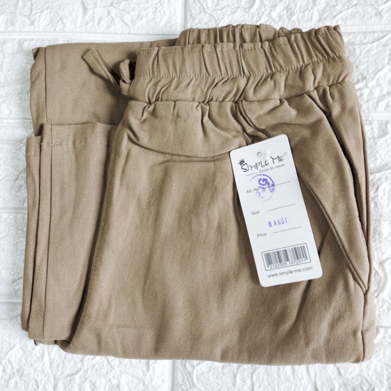 BAGGY PANTS WANITA IMPORT STREECH//CELANA PANJANG WANITA TEBAL POLOS