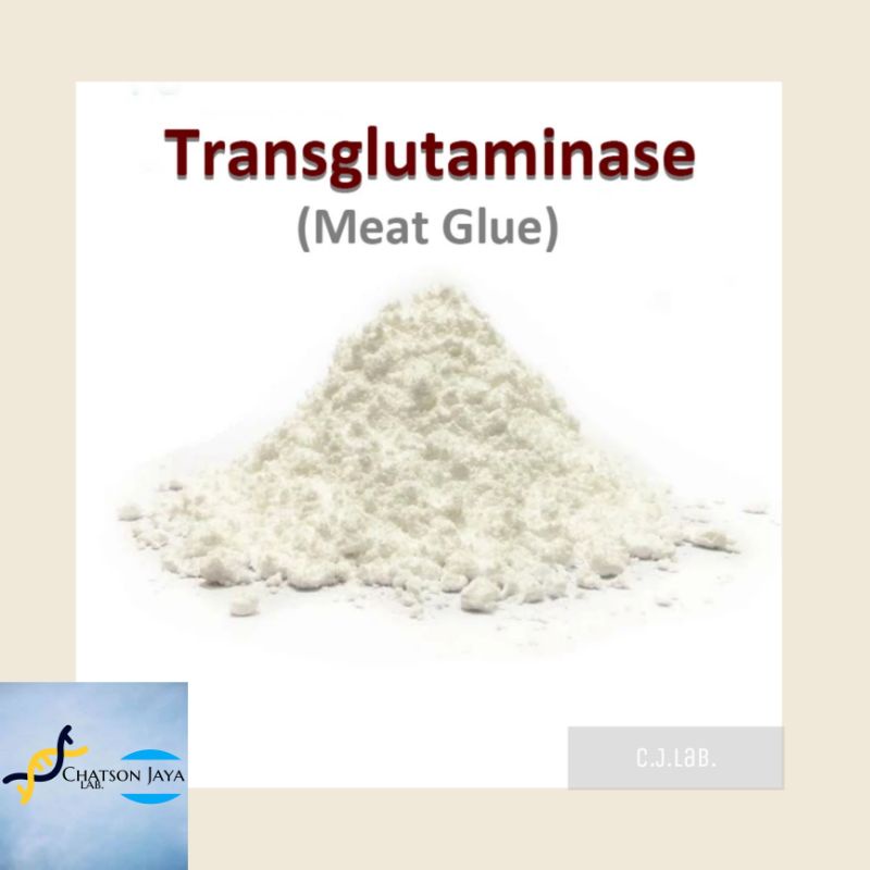 

TRANSGLUTAMINASE MEAT GLUE 20 gr (Khusus Bakso, Sosis, Mie, Ham, etc.)