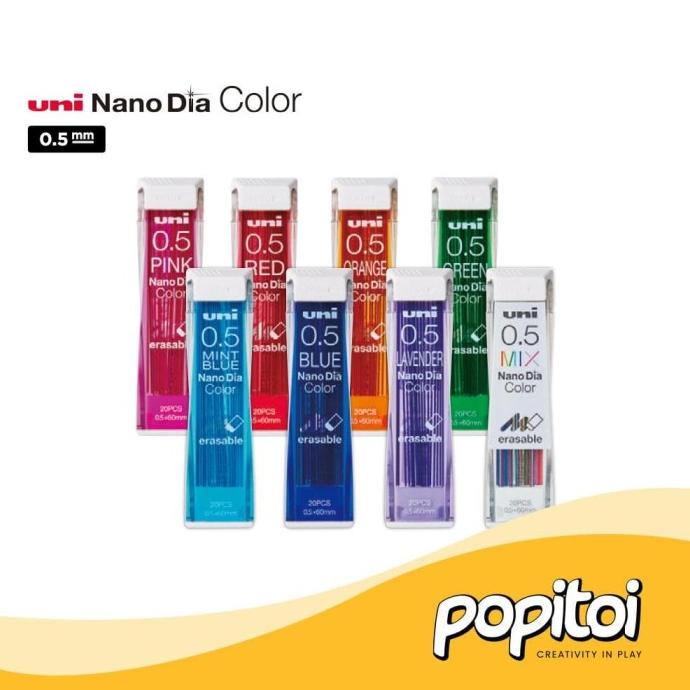 

SALE Uni NanoDia Color Lead Refill 0.5 mm Nano Dia 0.5mm isi pensil mekanik