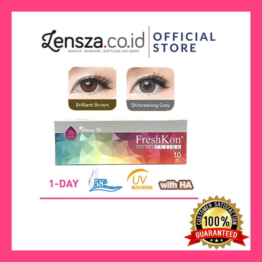 Soflen Freshkon Color Fusion Daily 10pcs / Softlens Warna Freshkon Harian / 1 Day Freshkon Colors Fusion 10pcs