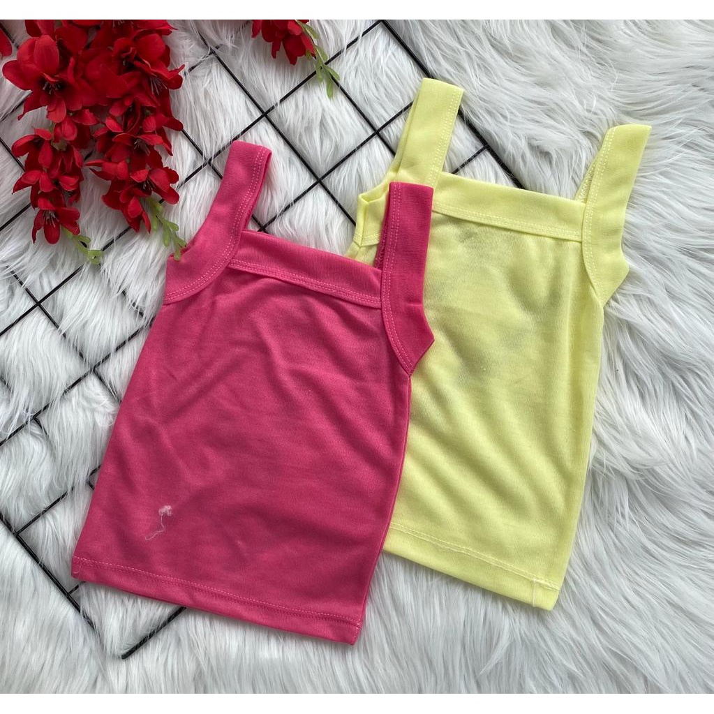 TANKTOP ANAK / SINGLET ANAK / DALEMAN ANAK MURAH LUCU POLOS (3 PCS)