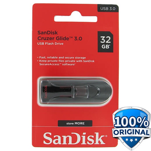 SanDisk Cruzer Glide 3.0 USB Flash Drive 32GB 64GB