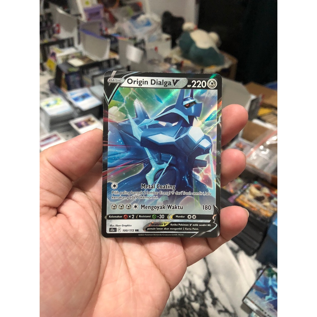 Kartu Pokemon TCG Origin Dialga V RR s12a VStar Semesta Original Indonesia Arceus Palkia Dialga Gira