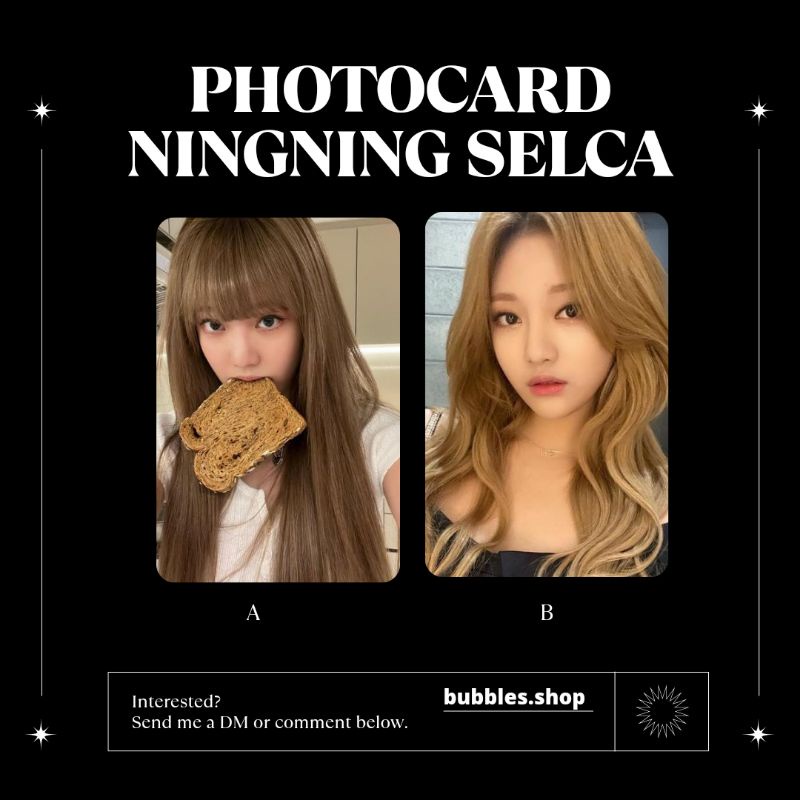 PHOTOCARD UNOFFICIAL NINGNING AESPA SELCA