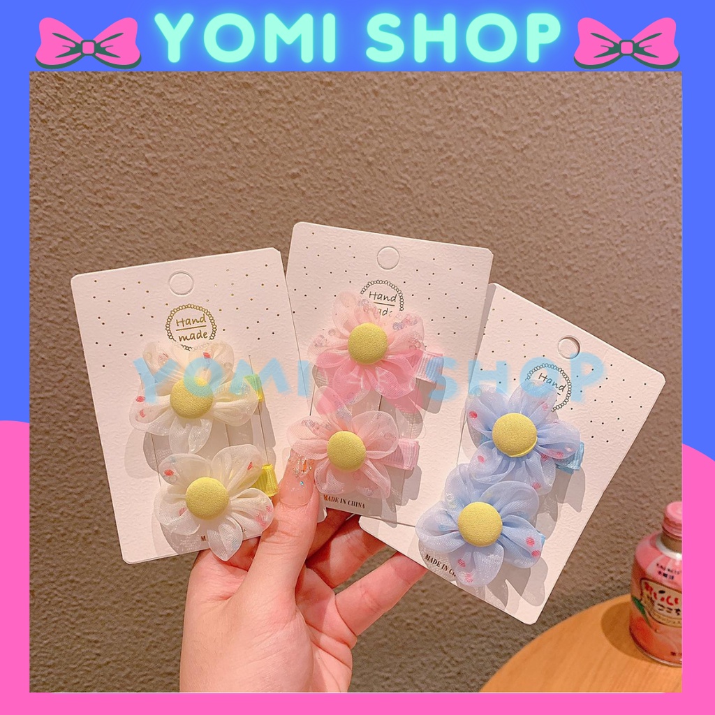 J-108 | JEPIT RAMBUT BUNGA JARING SET 2 PCS/JEPITAN RAMBUT KOREA ANAK PEREMPUAN/JEPIT RAMBUT KOREA