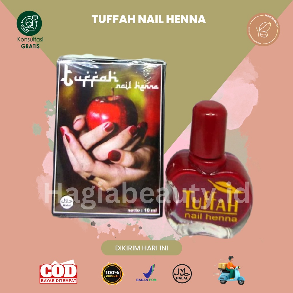 BISA COD - TUFFAH NAIL HENNA - KUTEX HALAL- KUTEX SHOLAT HENNA