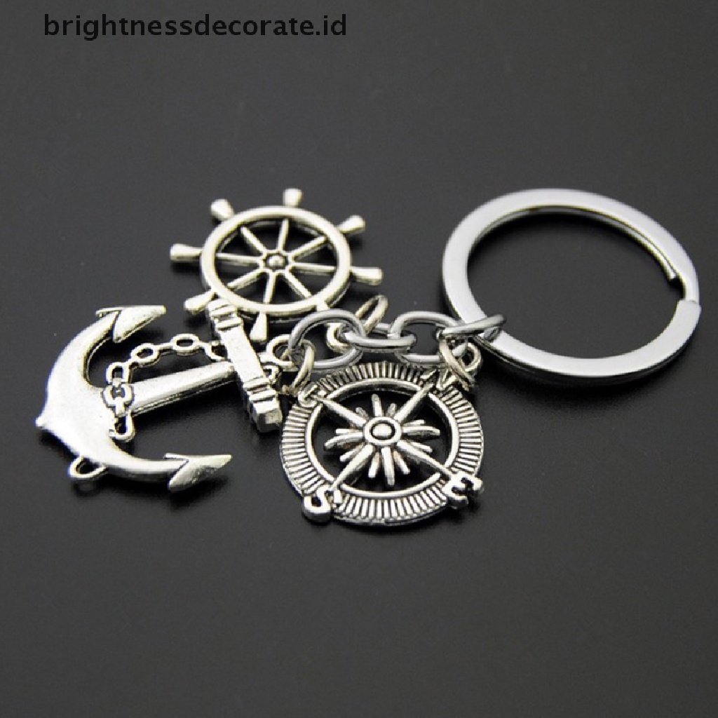 [Birth] 1pc Gantungan Kunci Pesawat Bumi No Matter Tempat Liontin Travel Keyring [ID]