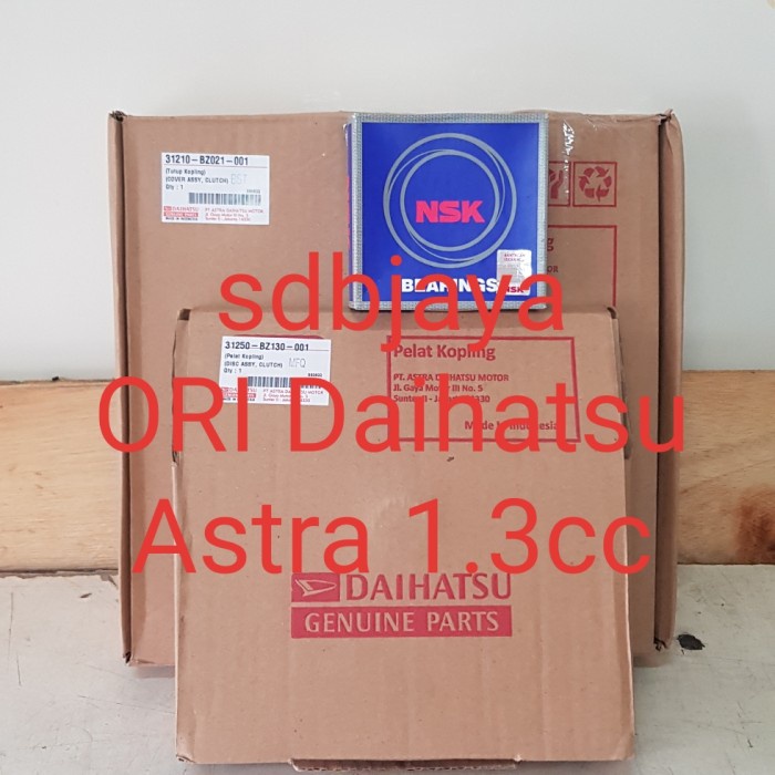 plat kampas kopling set xenia avanza 13cc 1.3 1.3cc 1300cc 1300 ORI