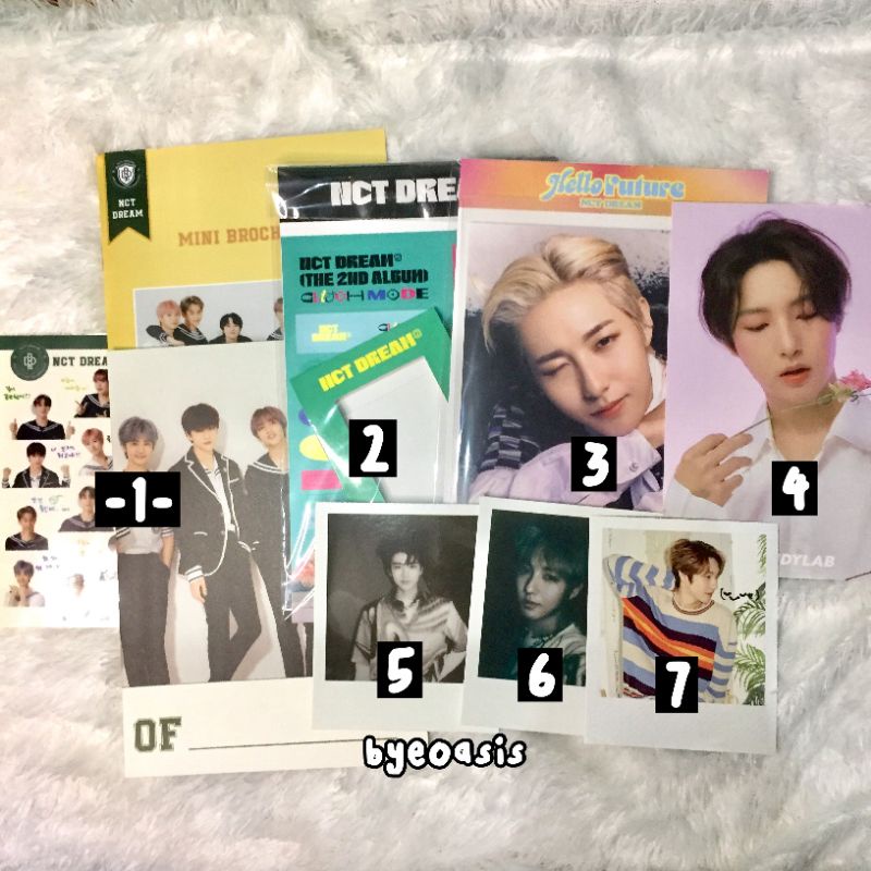 MD OFFICIAL NCT DREAM POSTCARD POLAROID SUMKIT RENJUN JAEMIN B2S HELLO FUTURE CANDYLAB
