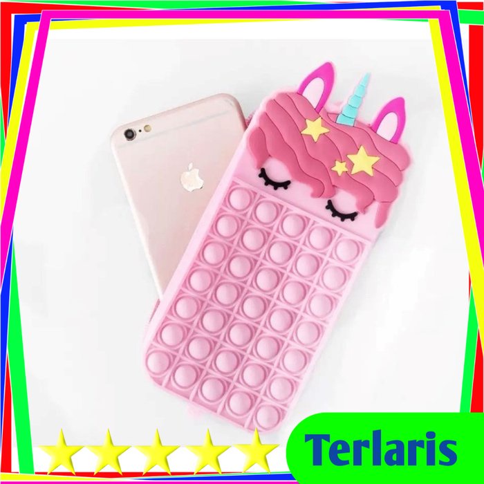 Tas Ransel  Unicorn Pop It - Pink BESAR