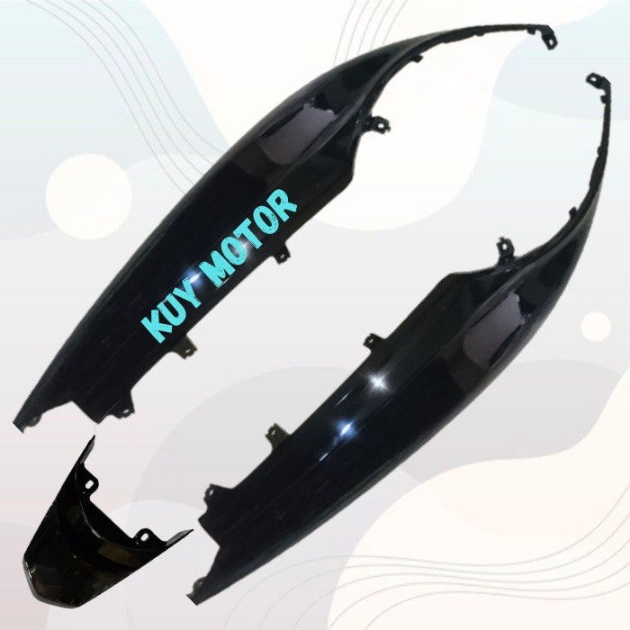 Body Samping Belakang Dan Tutup Motor Yamaha Mio J 2012 - 2014 - Hitam