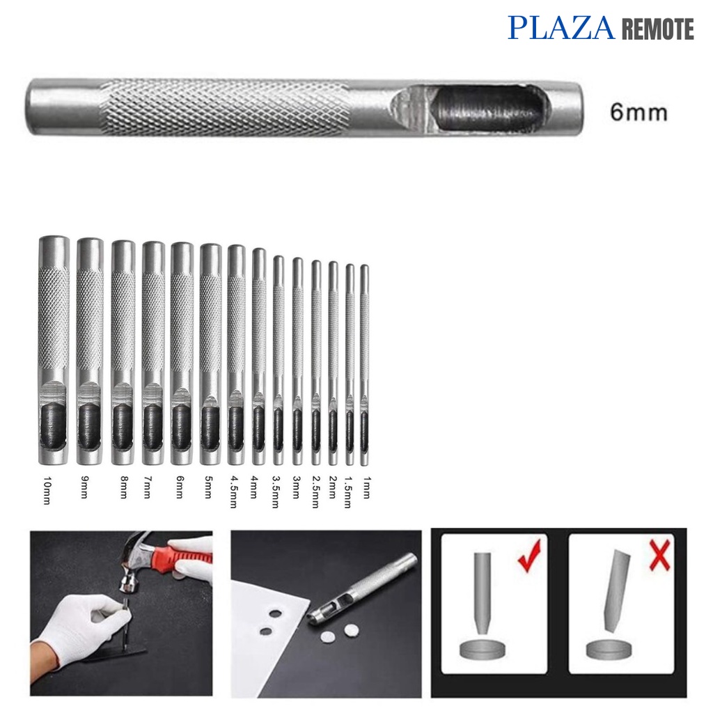

PELUBANG PEMBOLONG SABUK KERAJINAN KULIT PLONG KULIT HOLLOW PUNCH 6MM