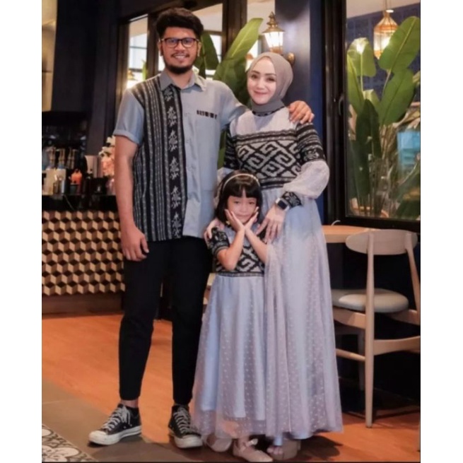 Gamis RaRa Tenun Tile ToToL Couple Tenun