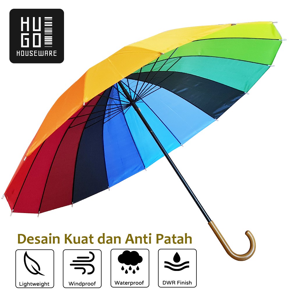 [PROMO] Payung Murah 16Jari / Nagoya Rangka Saten Motif Random