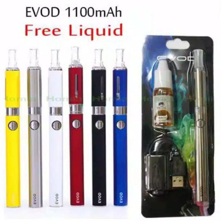 COD Terbaru model panjang BIG SALE (BISA COD) VAPOOR VAPEE EVOD ELETRIK 1100MAH FREE LIQUD