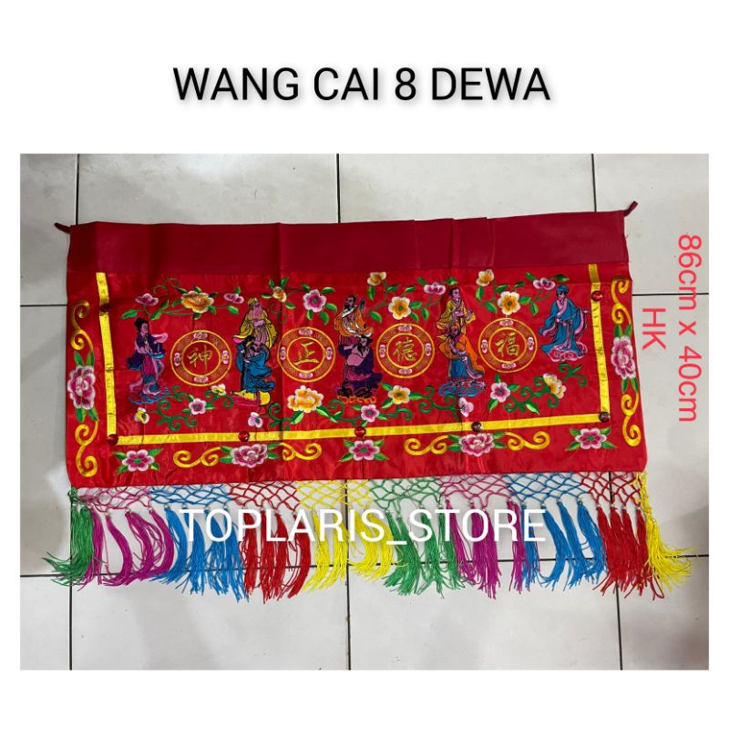 KAIN WANG CAI WANGCAI MERAH 8 DEWA