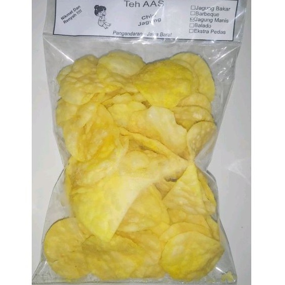 

CHIPS JAGUNG RASA JAGUNG MANIS kemasan 100 Gram