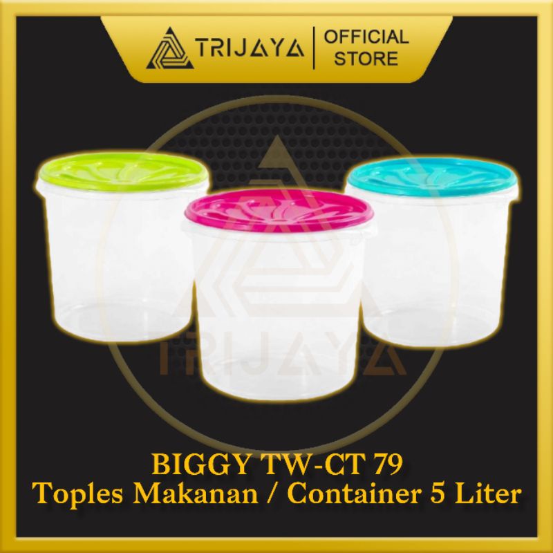 BIGGY Container TW-CT 79 5 L - Toples Camilan Makanan Container TW CT 79 5000 ML