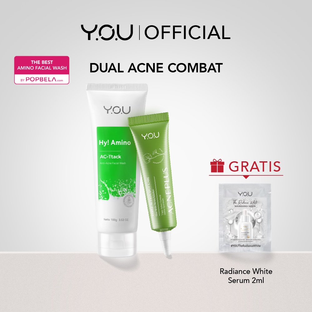 Jual YOU Acne Treatment Bundle AcnePlus Spot Care, Anti Acne Facial