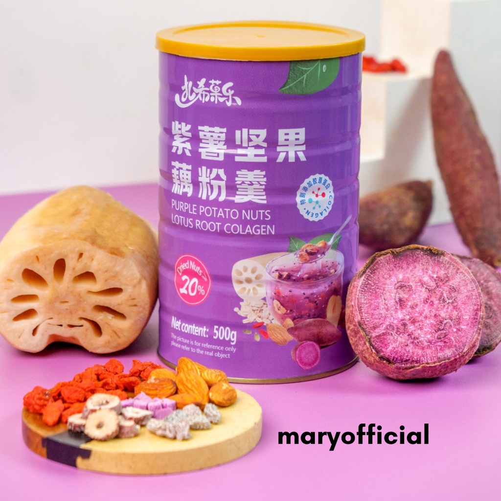 OUFEN LOTUS ROOT POWDER BUBUK AKAR TERATAI - UBI UNGU