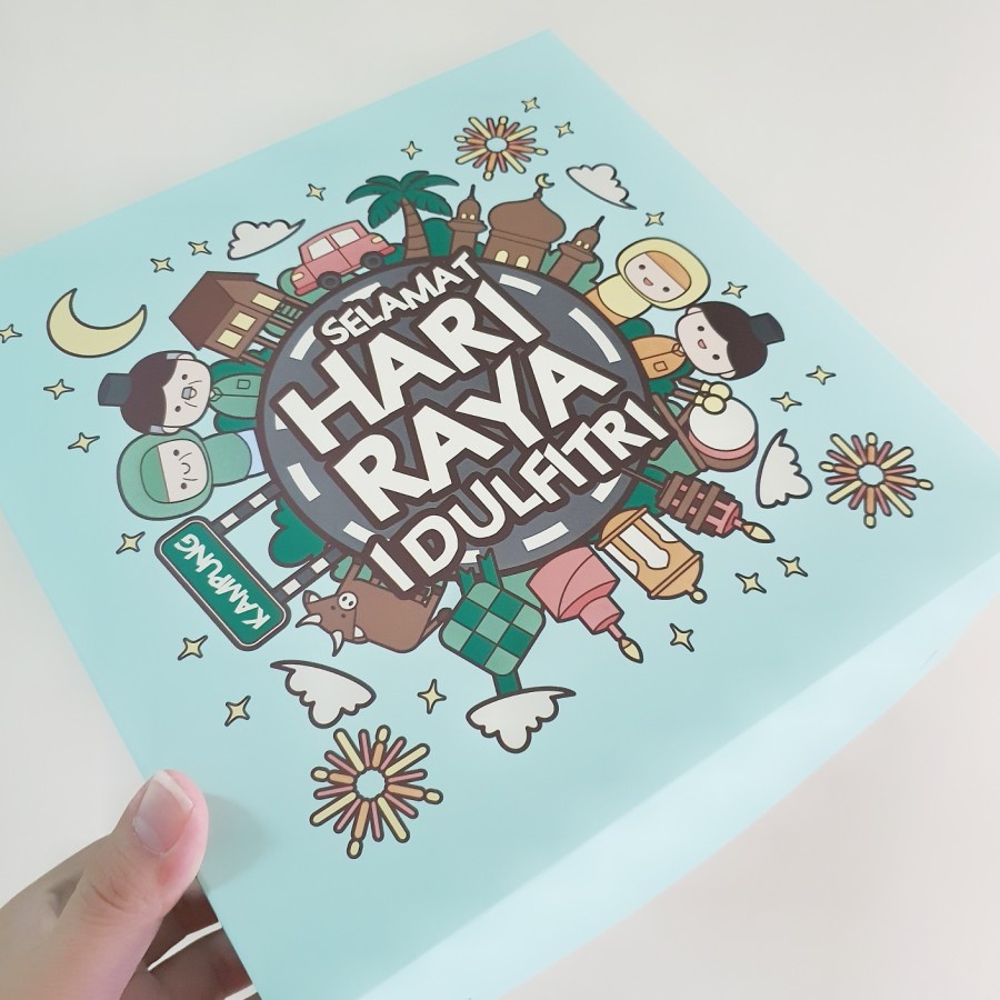 

5 Pcs Box Pudding Idul Fitri Kardus Cake Bolu Brownies Lapis Legit Lebaran Packaging Kotak Hampers Uk 25x25x10 cm