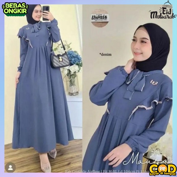 Hamis Wanta Sarri Pakaian Atasan Import Dress Pesta Kondangan Gamos Perempuam Games Syarii Premium A