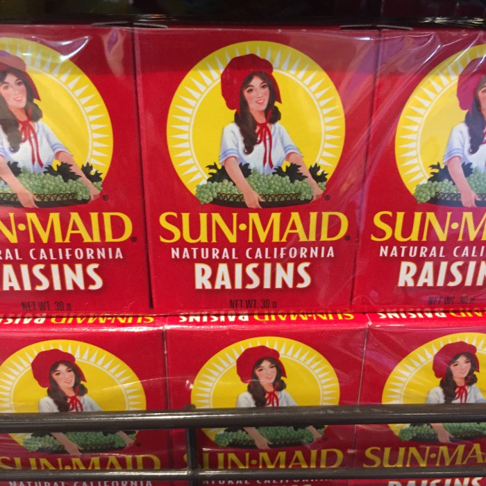 

Sunmaid raisin 6s box