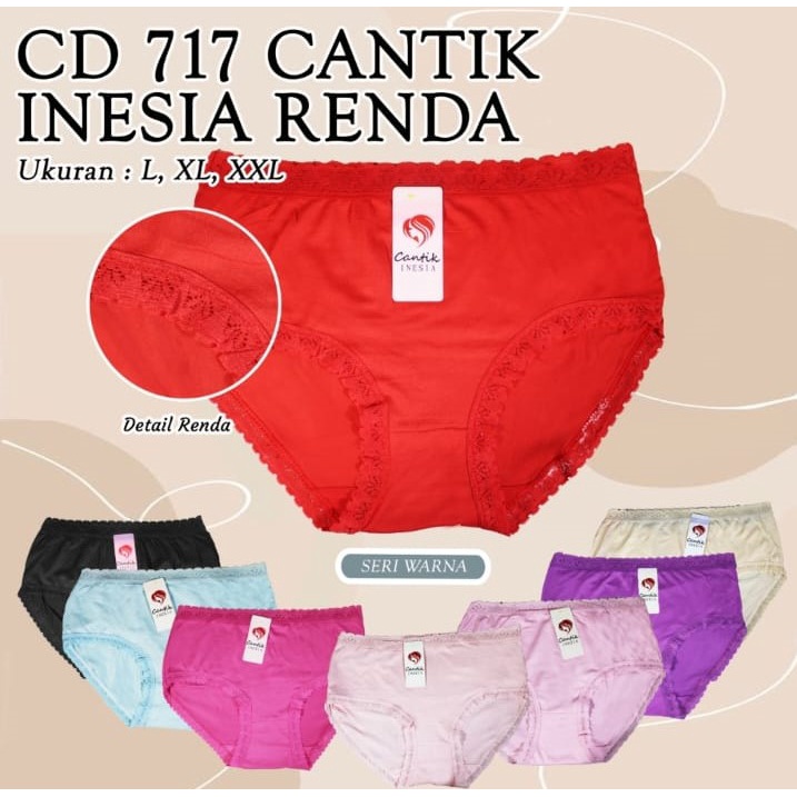 LUSINAN CD Wanita ART 717 | Celana dalam wanita bahan lembut Renda | Cd wanita murah