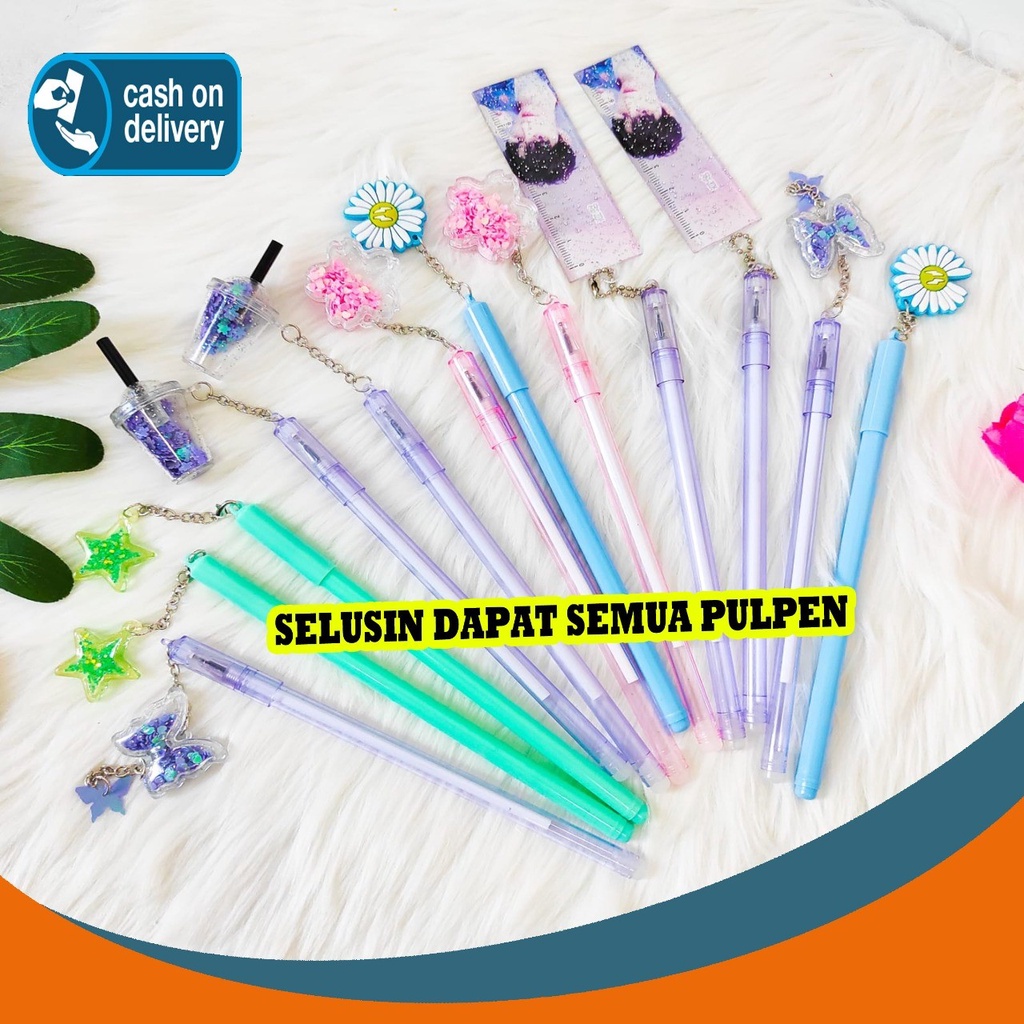 

SELUSIN PULPEN GANTUNGAN BULAN SABIT PEN RANDOM ISI 12 PCS PCS PEN GEL PENA MANIK MANIK KARAKTER BOLPEN UNIK LUCU
