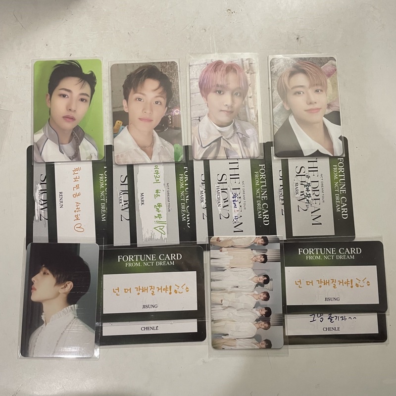 PC PHOTOCARD MARK RENJUN HAECHAN JAEMIN JISUNG GRUP FORTUNE CARD SCRATCH MD TDS 2 THE DREAM SHOW NCT
