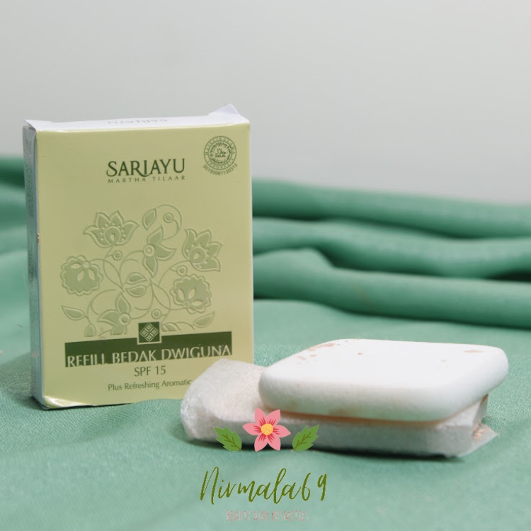 Sariayu Refill Bedak Dwiguna SPF15 plus Refreshing Aromatic/BEDAK PADAT SARI AYU/TALEK/BEDAK NATURAL
