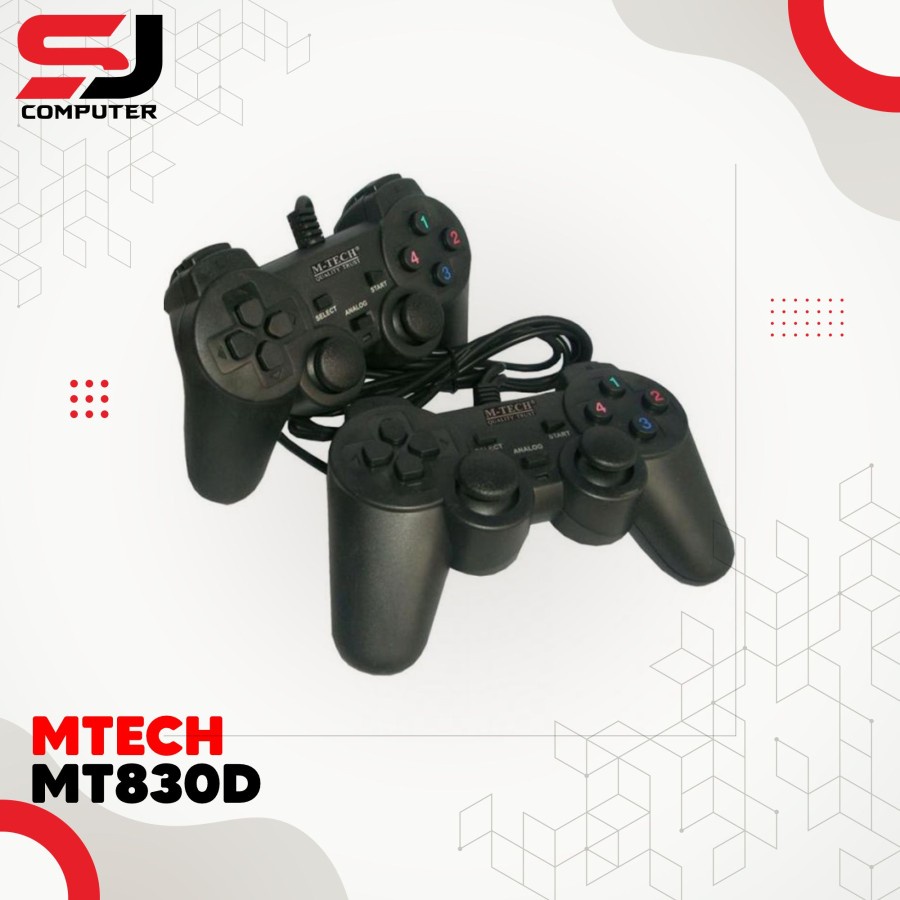 JOYSTIK GAMEPAD DOBLE MTECH MT830D HITAM USB JAMINAN