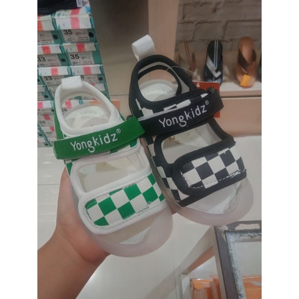 sepatu sandal LED anak laki-laki Yongkidz ORI terbaru size 23-25