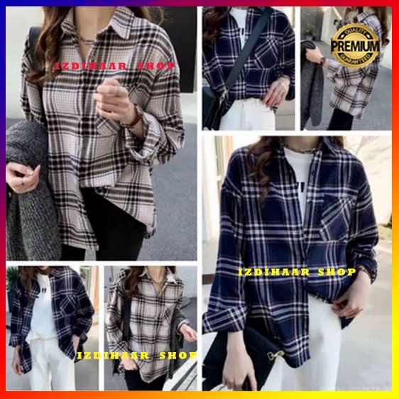 atasan wanita kemeja flanel wanita flannel wanita kemeja kotak kotak wanita flanel