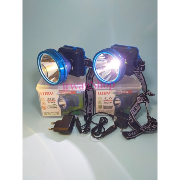 Senter Kepala Luby 2868 45 Watt 10000 mAh Waterproof