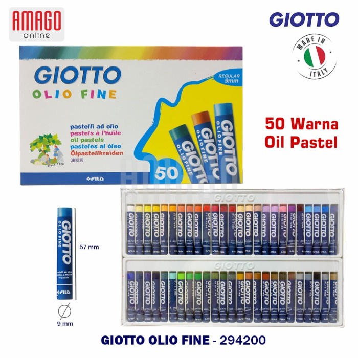 

Pastel Giotto Olio Fine - Oil Pastel 50 Colors - 294200