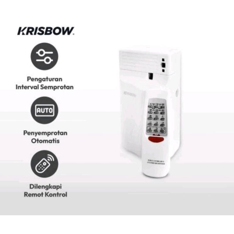 Krisbow perfume dispenser, Alat Pengharum Ruangan Semprot dengan Remote Control