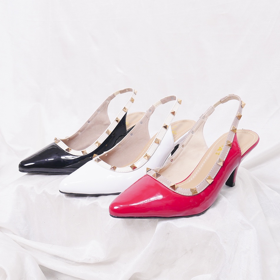Bernx's Shoes - Sepatu Pesta Wanita Hinata Glossy Heels 7 cm