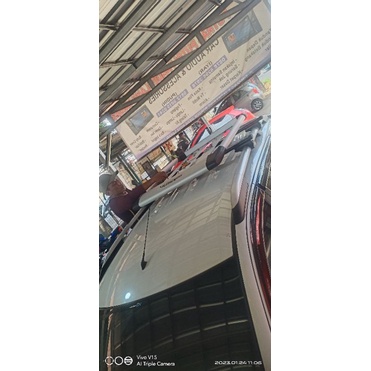 roof rack bagasi atas mobil suzuki xl7 model oval merk platinum