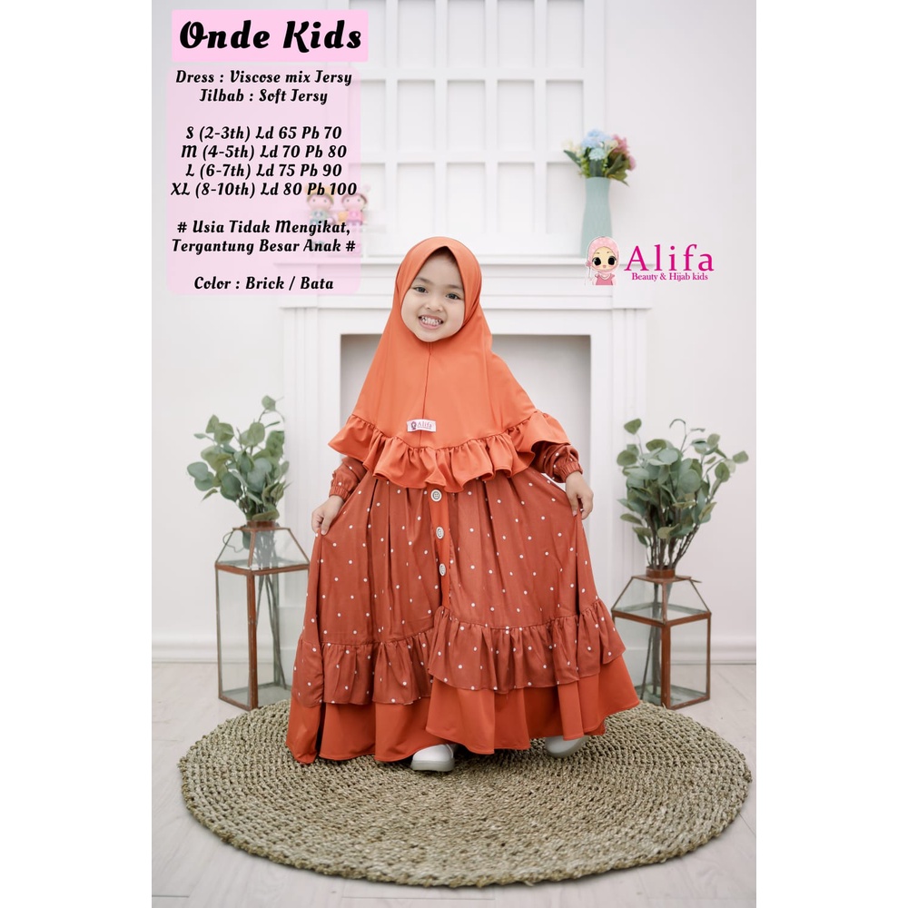 Gis Anak Onde Kids Matt Viscose Mix Jersey Original Alifa