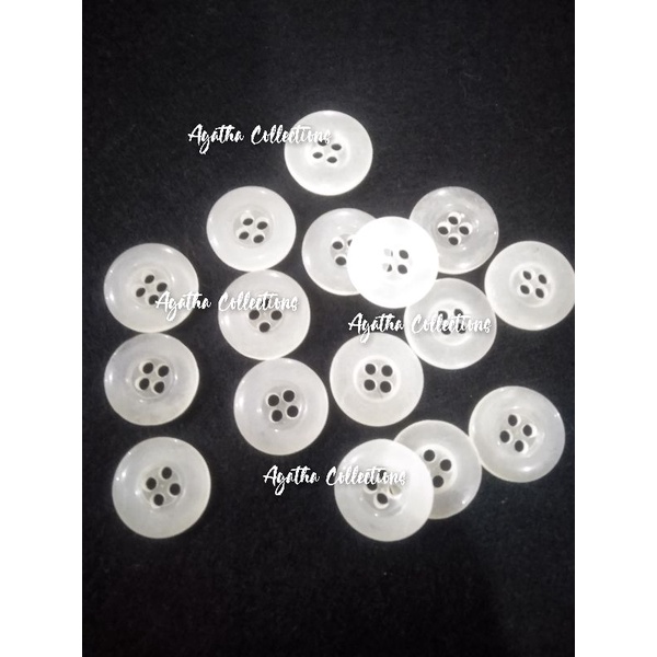 KANCING JAS KECIL/KANCING KEMEJA KECIL Ab diameter 15mm per 12 biji