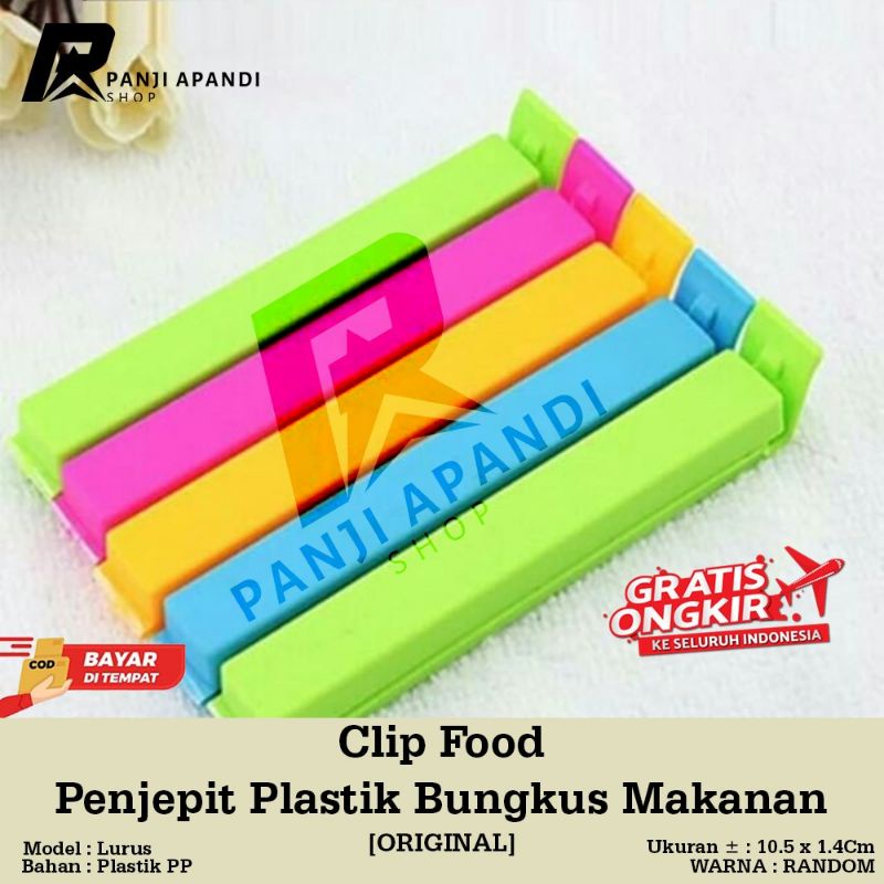 Jual Clip Food Penjepit Plastik Bungkus Makanan Klip Sealing Snack Sealer Segel Jepit Ringan 0124