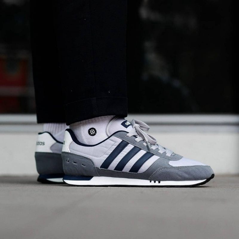 ADIDAS NEO CITY RACER GREY NAVY ORIGINAL SNEAKERS PRIA